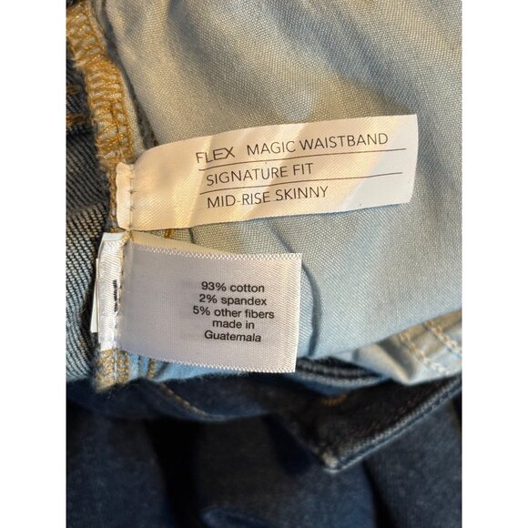 Lane Bryant Signature Fit Skinny Jeans Mid-Rise Flex Magic Waistband Size 18 - Picture 5 of 8